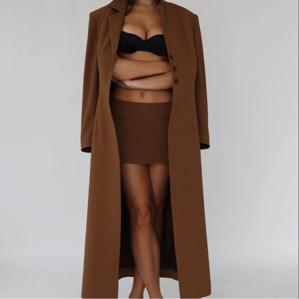 NWT Mirror Palais Brown Sport Coat in Toffee